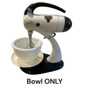 Vintage Small Milk Glass Mixing Bowl For Sunbeam Mixmaster Model 9